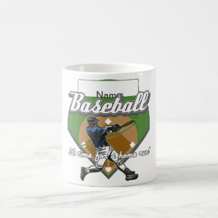 Personalized Baseball Home Run Coffee Mug