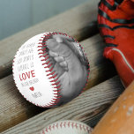 Personalized Baseball Is Love | 2 Photo<br><div class="desc">Looking for a fun unique gift for fathers day, this cool baseball is the perfect keepsake for him. The ball features 2 photos and the template message reads 'THE OTHER SPORTS ARE JUST SPORTS. BASEBALL IS LOVE, AND I LOVE YOU DADDY' and is personalized with your childs name. All font...</div>