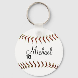 Personalized Baseball Keychain