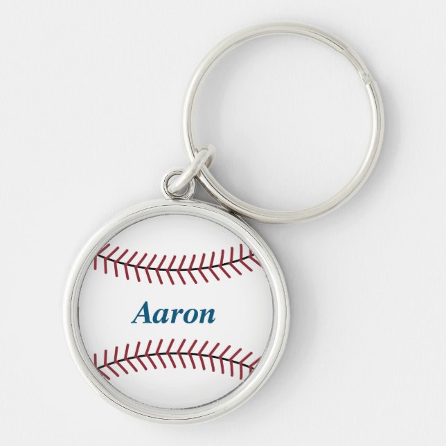 Personalized Baseball Keychain  (Front)