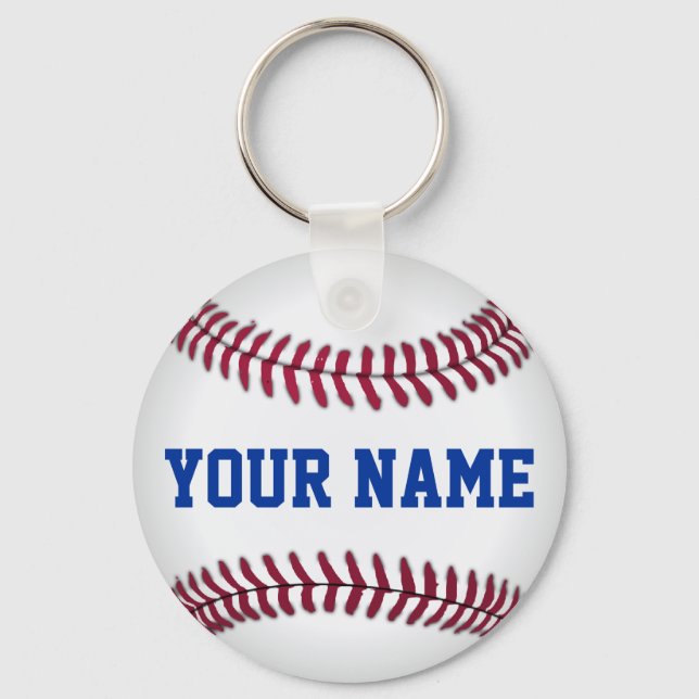 Personalized Baseball Keychain (Front)