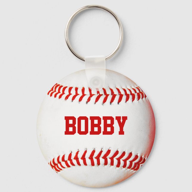 Personalized Baseball Keychain (Front)