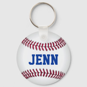 Personalized Baseball Keychain
