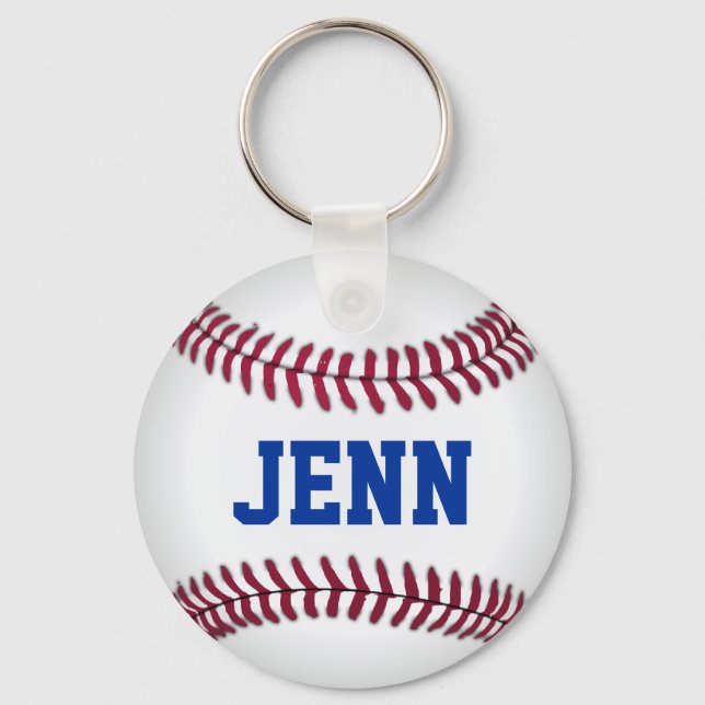 Personalized Baseball Keychain (Front)