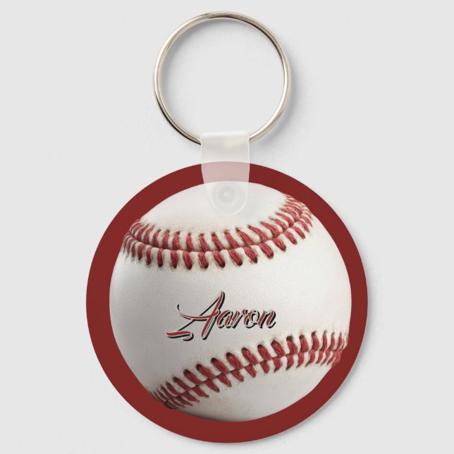  Personalized Baseball Keychain (Front)