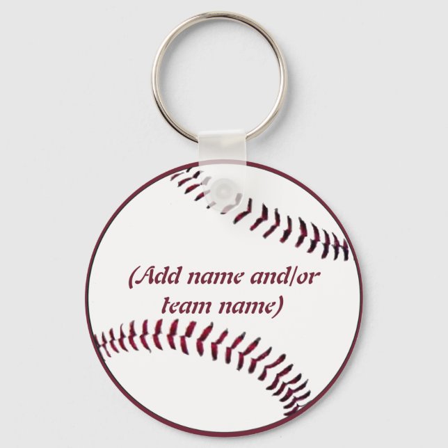Personalized Baseball Keychain (Front)