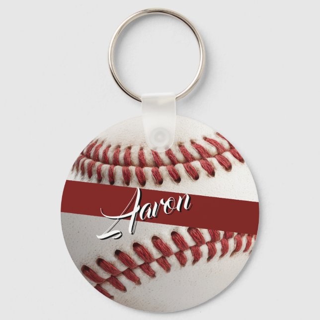  Personalized Baseball Keychain (Front)