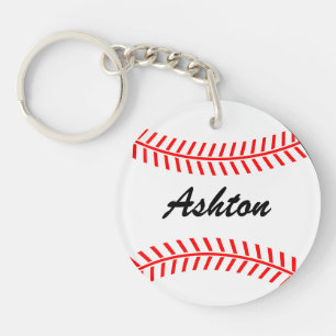 Personalized baseball keychains with custom name