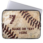 Personalized Baseball Laptop Case, NAME and NUMBER