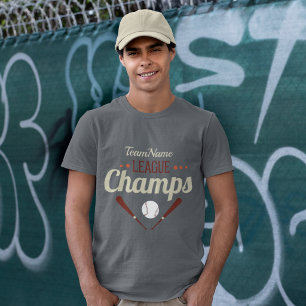 Personalized Baseball League Champs T-Shirt