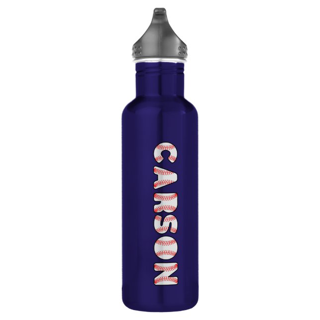 Personalized Baseball Letters Name 710 Ml Water Bottle (Right)
