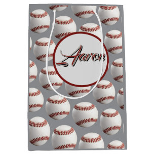  Personalized Baseball Medium Gift Bag
