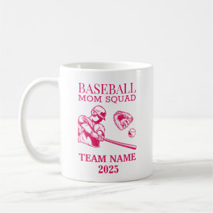 Personalized baseball mom  coffee mug