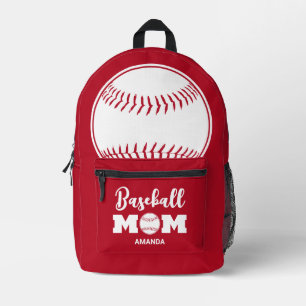 Personalized Baseball Mom Mother's Day Printed Backpack