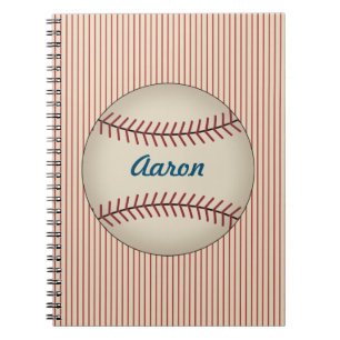 Personalized Baseball Notebook