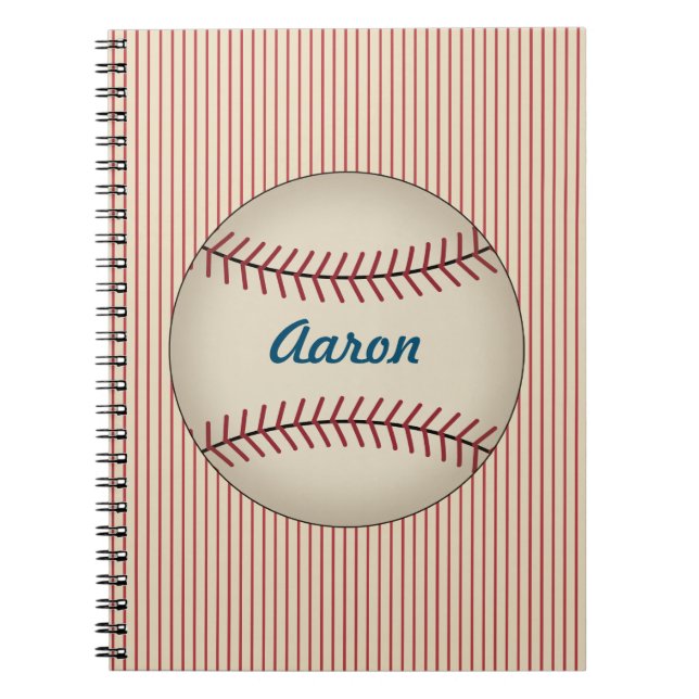 Personalized Baseball Notebook (Front)