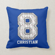 Personalized Baseball Number 8