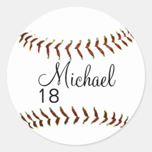 Personalized Baseball or Softball Stickers