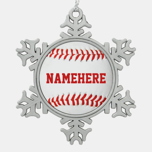 Personalized Baseball Ornament (Front)