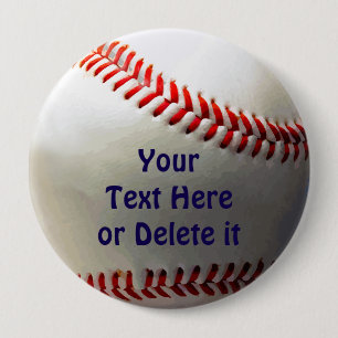 Personalized Baseball Party Ideas Favours and 4 Inch Round Button