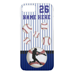 Personalized Baseball Phone Cases, Name, Number Case-Mate iPhone Case