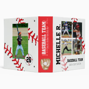 Personalized Baseball Photo Album Binder