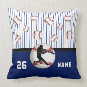 Personalized Baseball Pillow with Your Name Number