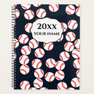 Personalized Baseball Planner Notebook