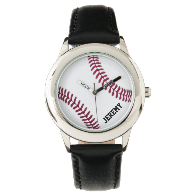 Personalized Baseball Player Coach Name Watch (Front)