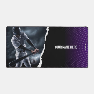 Personalized Baseball Player Desk Mat 