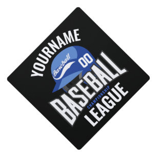 Personalized Baseball Player NAME Team Champ Club  Graduation Cap Topper