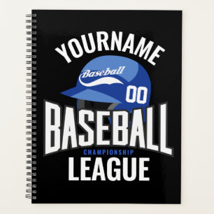 Personalized Baseball Player NAME Team Champ Club  Planner