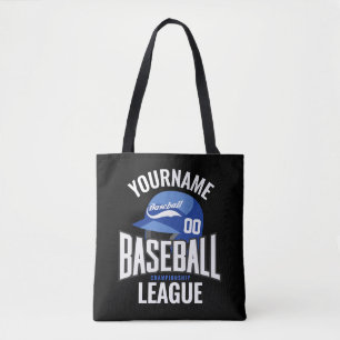 Personalized Baseball Player NAME Team Champ Club  Tote Bag