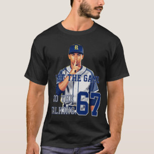 Personalized Baseball Player Silence Gesture Shi T-Shirt