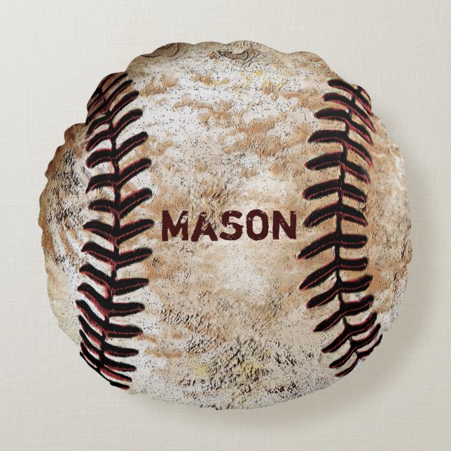 Personalized Baseball Ring Bearer Pillow (Front)