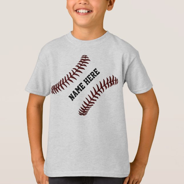 Personalized Baseball Shirts for Kids (Front)