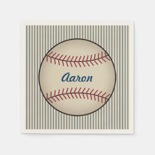 Personalized Baseball Sports Party Napkins