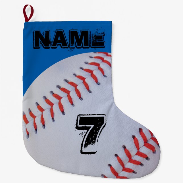 Personalized baseball stocking (Front)