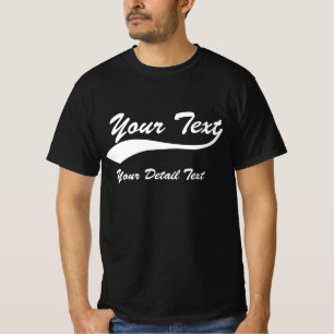 Personalized Baseball Swash Team Name Sports T-Shirt
