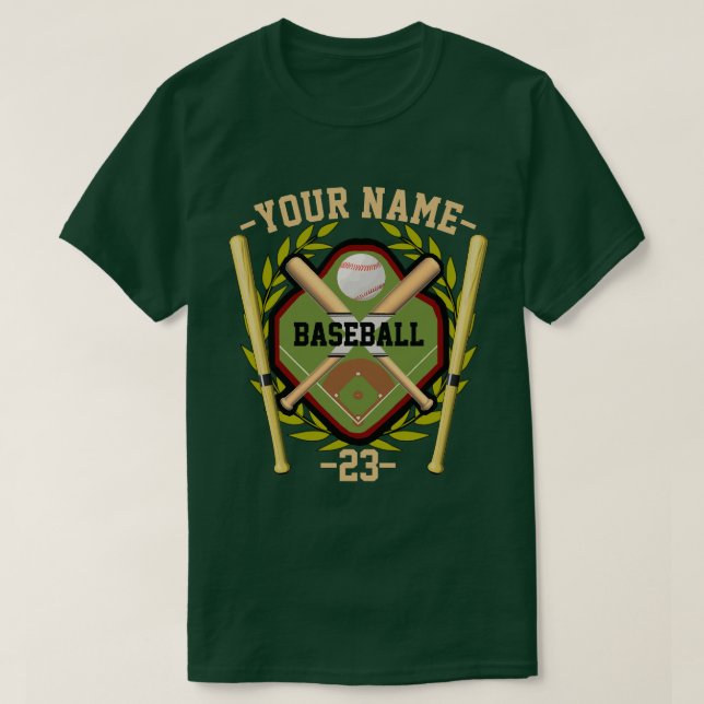 Personalized Baseball T-Shirt (Design Front)