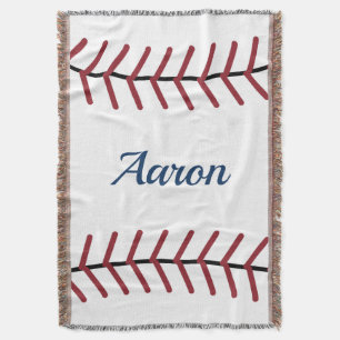Personalized Baseball Throw Blanket