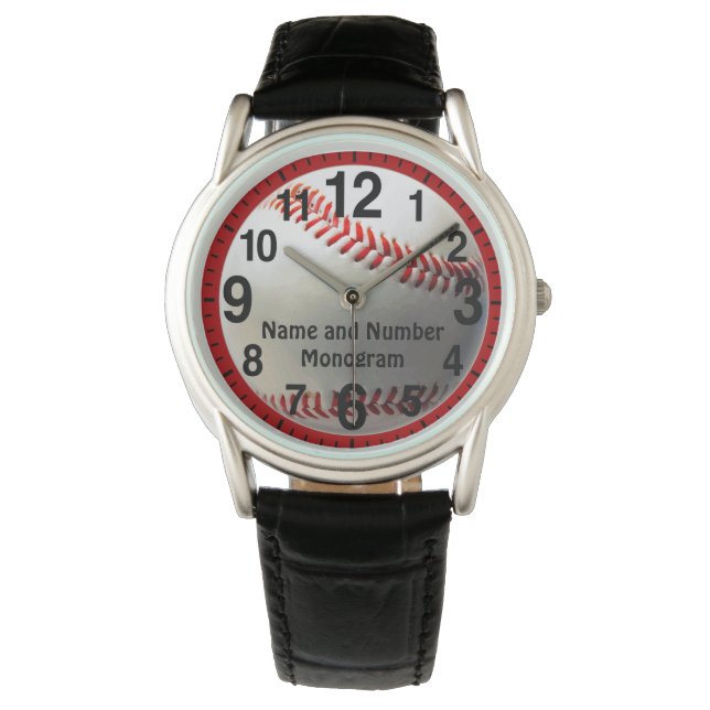 Personalized Baseball Watch for Men or Boys (Front)