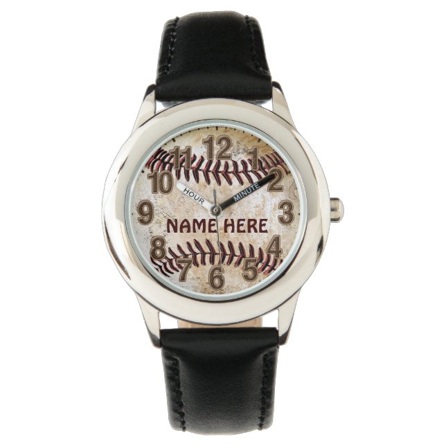 Personalized Baseball Watches for Kids (Front)