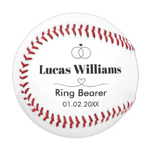 Personalized Baseball Will You Be My Ring Bearer