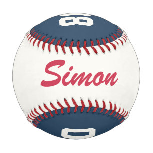 Personalized Baseball with name and age