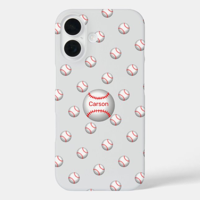 Personalized Baseball with Red Stitches  Case-Mate iPhone Case (Back)