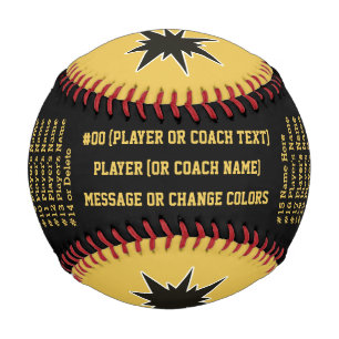 Personalized Baseballs for Team, Seniors or Coach