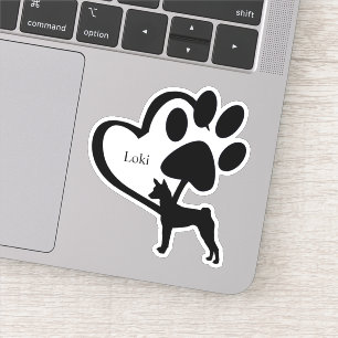 Personalized Basenji Dog  Hound Heart Name Custom