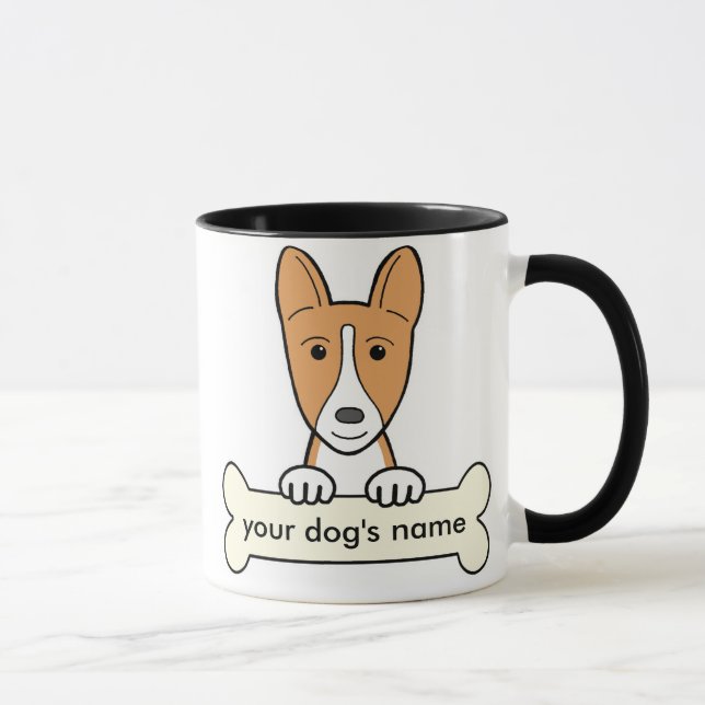 Personalized Basenji Mug (Right)