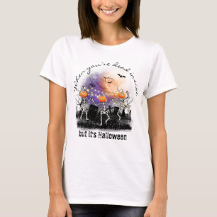 Personalized Basic Halloween Skeleton Cute T-Shirt